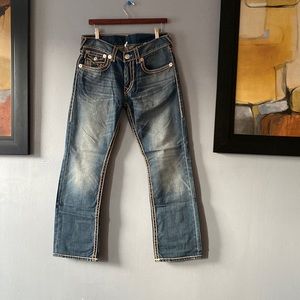 TRUE RELIGION MEN SIZE 31 x 30 COLOR BLUE